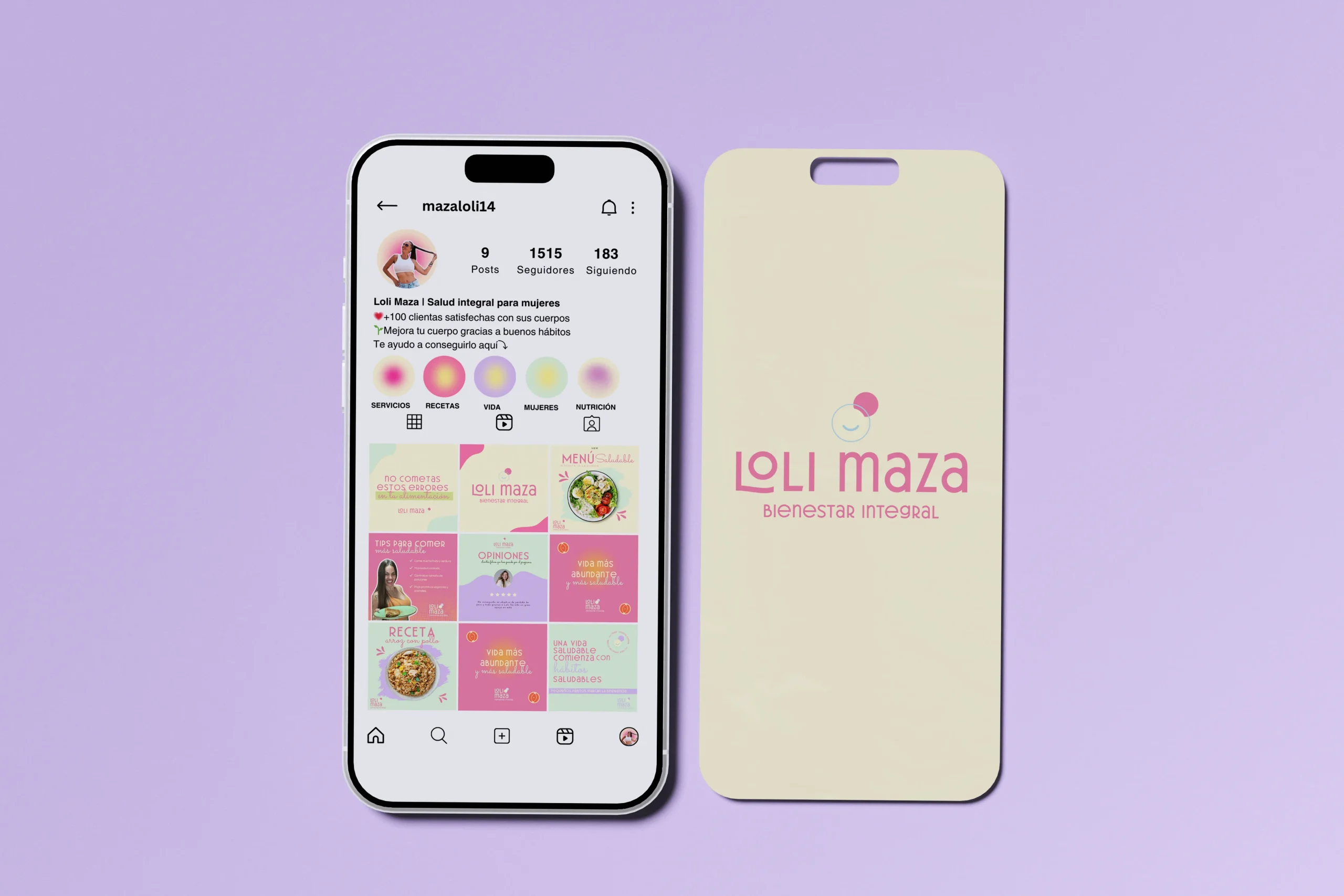 Loli Maza feed instagram